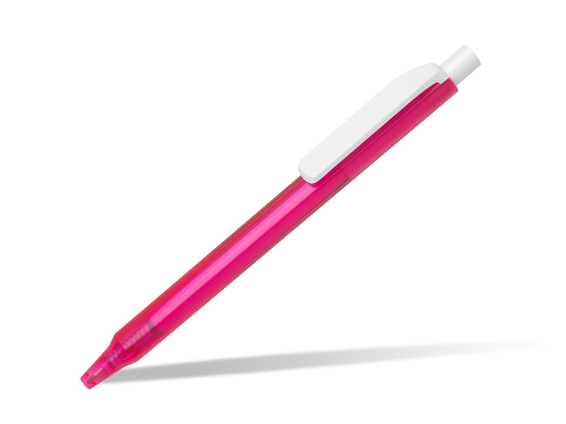 BRAVE CLEAR, Premec hemijska olovka, pink (pink)