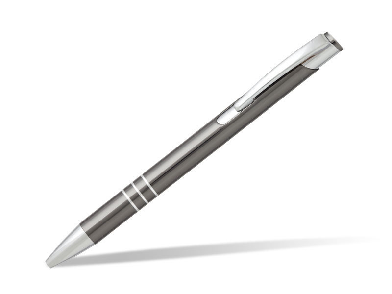 OGGI, metalna hemijska olovka, sjajni tamni metal (gun)