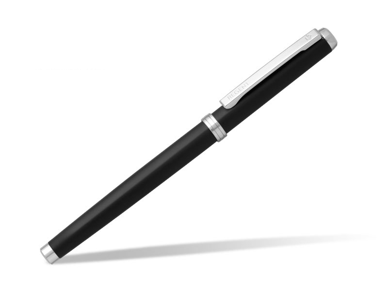 VICTOR R, Regent metalna roler olovka, crna (black)