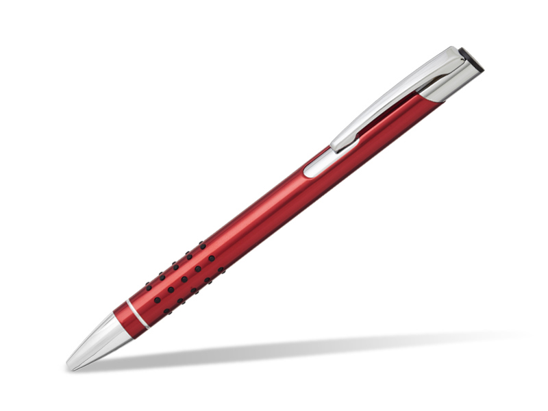 OGGI GRIP, metalna hemijska olovka, crvena (red)