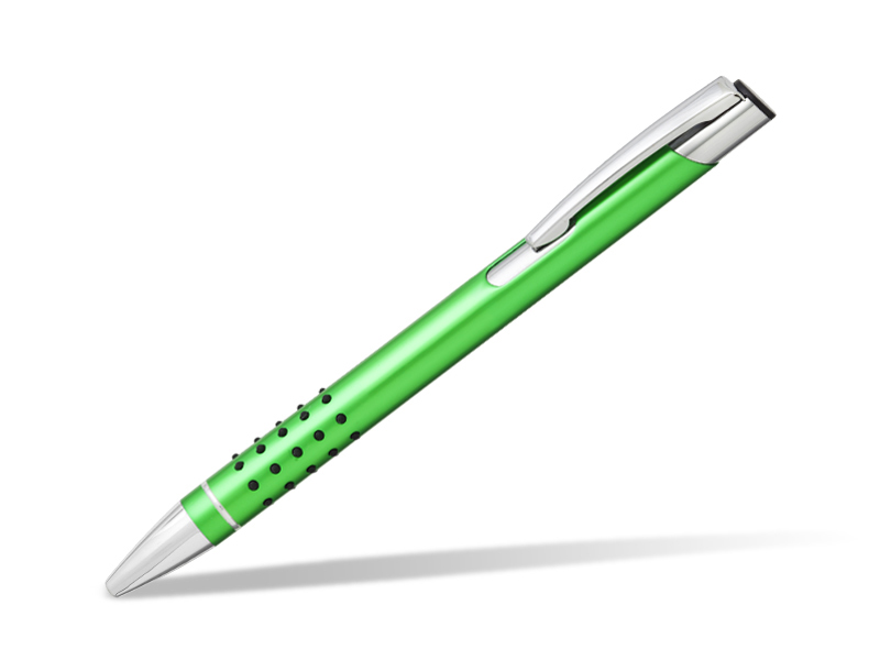 OGGI GRIP, metalna hemijska olovka, svetlo zelena (kiwi)
