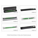 OGGI GRIP, metalna hemijska olovka, svetlo zelena (kiwi)