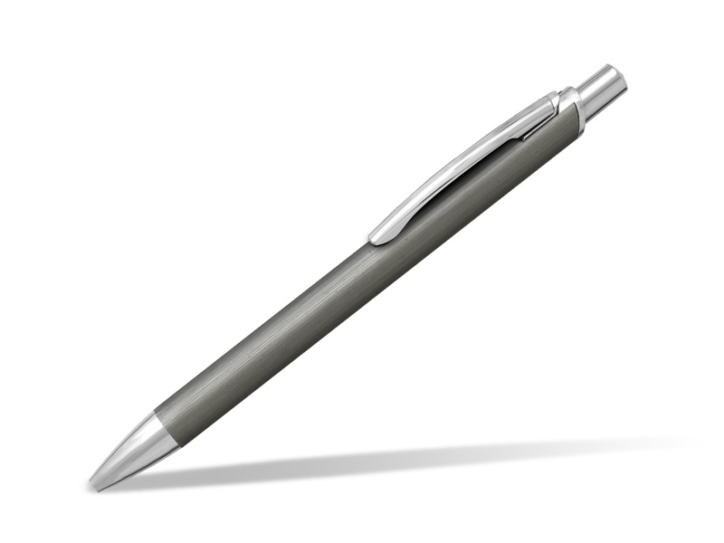 BLADE, metalna hemijska olovka, sjajni tamni metal (gun)