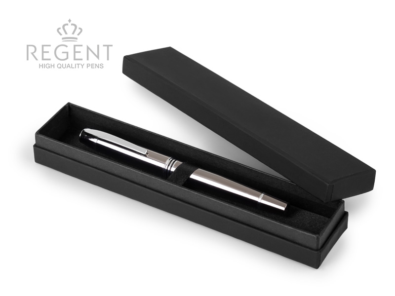 ADMIRAL R, Metalna roler olovka u poklon kutiji, sjajni tamni met. (gun)