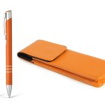 SPEKTAR, Metalna tehnička i hemijska olovka u setu, narandžasta (orange)