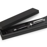 ARON, metalna "touch" hemijska olovka u poklon kutiji, crna (black)