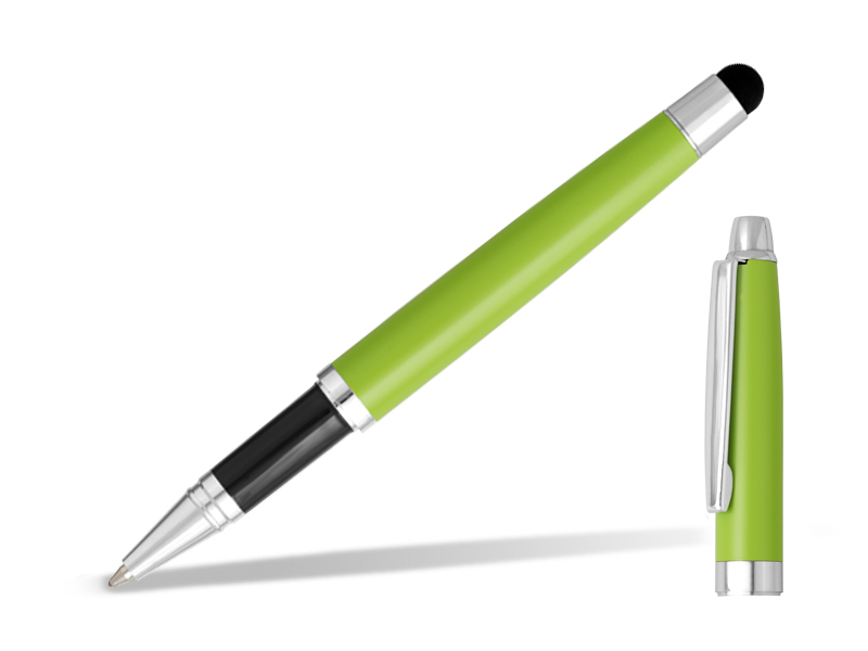 ARON, metalna “touch” hemijska olovka u poklon kutiji, svetlo zelena (kiwi)