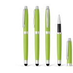 ARON, metalna "touch" hemijska olovka u poklon kutiji, svetlo zelena (kiwi)
