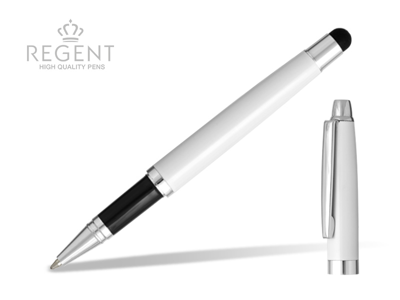 ARON, metalna “touch” hemijska olovka u poklon kutiji, bela (white)