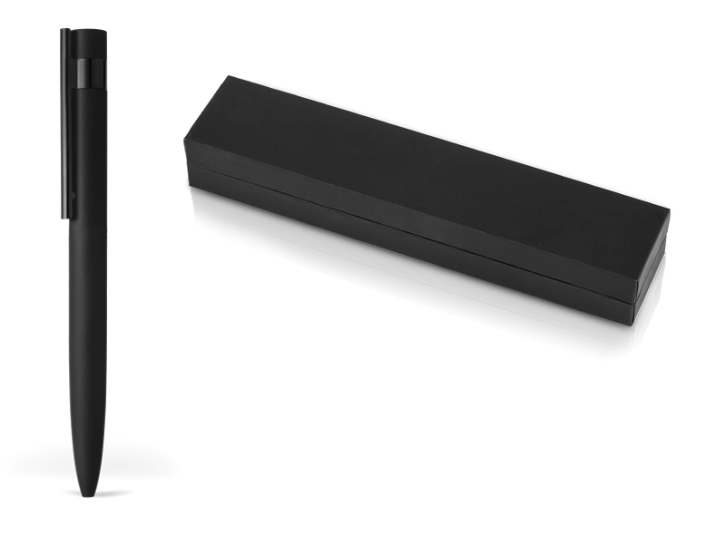 NAVIGATOR, Metalna hemijska olovka u poklon kutiji, crna (black)