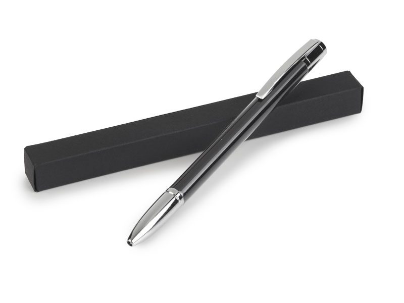 PARTNER, metalna hemijska olovka u poklon kutiji, crna (black)