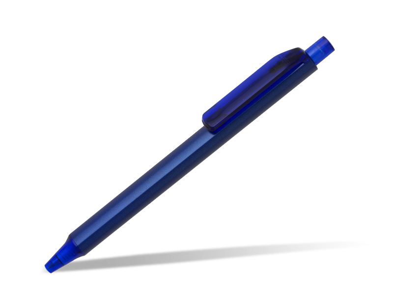 BRAVE METAL, Premec metalna hemijska olovka u poklon kutiji, plava (blue)