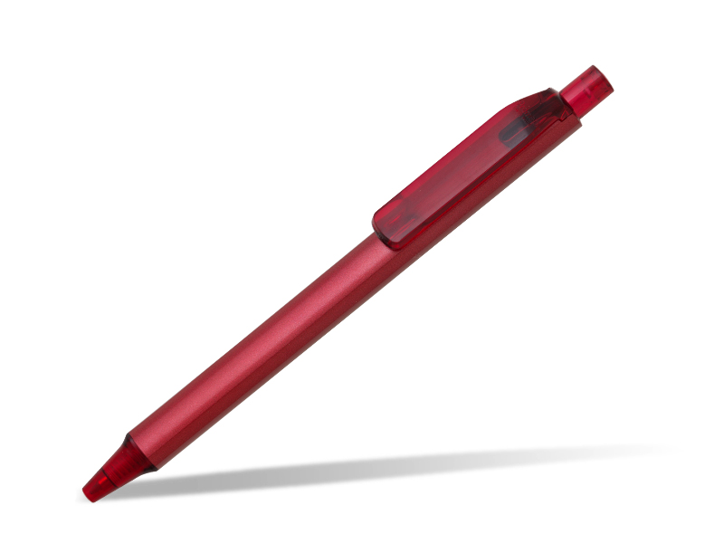 BRAVE METAL, Premec metalna hemijska olovka u poklon kutiji, crvena (red)