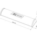 SHUTTLE, plastična kutija za olovku, transparentno bela (transparent white)