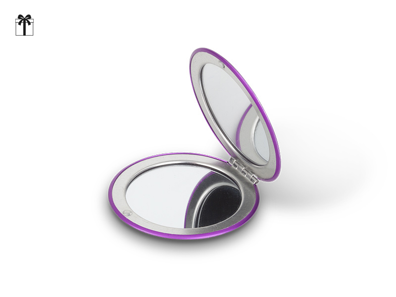 VOGUE, okruglo metalno ogledalce, ljubičasto (purple)