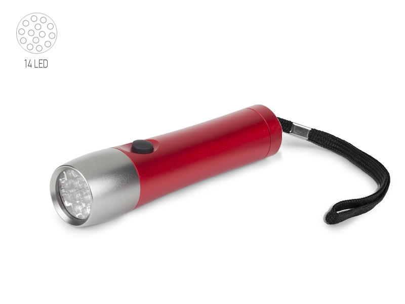 FELIX, baterijska lampa (14 LED), crvena (red)