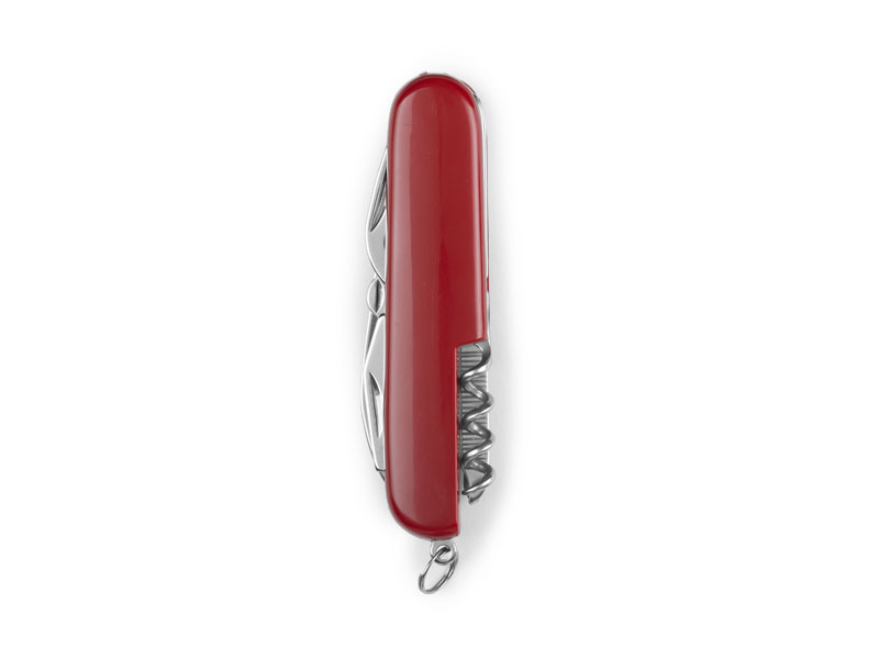 SWISS PRO, višenamenski nož sa plastičnom drškom i sedam funkcija, crveni (red)