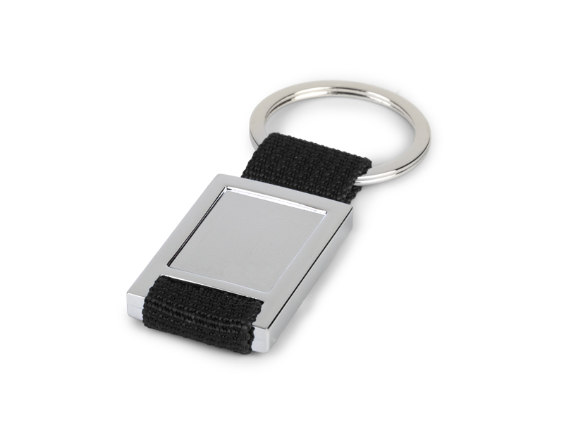 AXEL, metalni privezak za ključeve sa trakicom, crni (black)