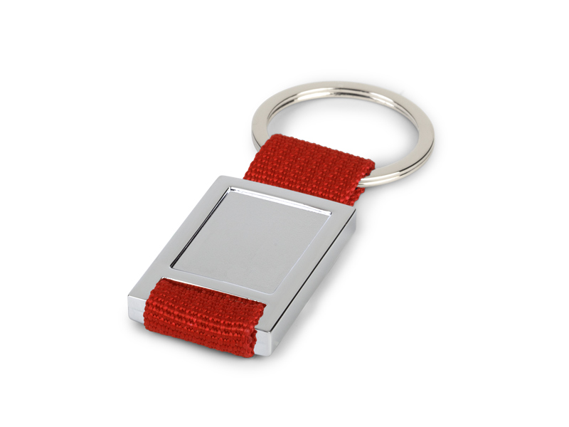AXEL, metalni privezak za ključeve sa trakicom, crveni (red)