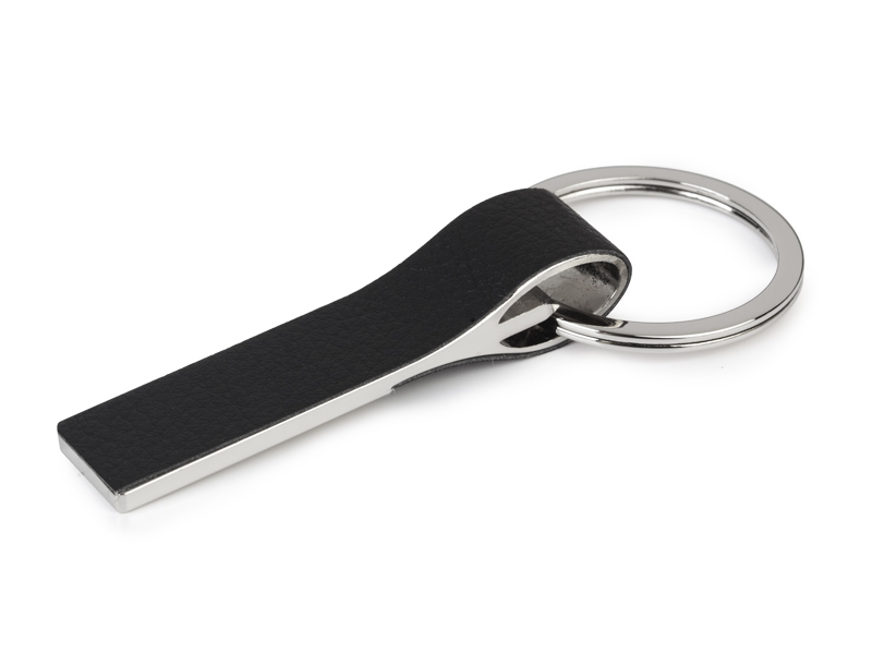 WALTER, metalni  privezak za ključeve, crni (black)