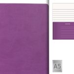 CAPRI, notes dimenzija 14.4 x 21.4 cm, ljubičasti (purple)