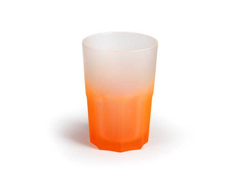 TECHNO, Luminarc staklena čaša, 400 ml, neon oranž (neon orange)