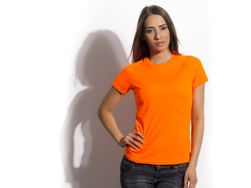 ARENA, ženska sportska majica, raglan rukav, neon narandžasta (neon orange)