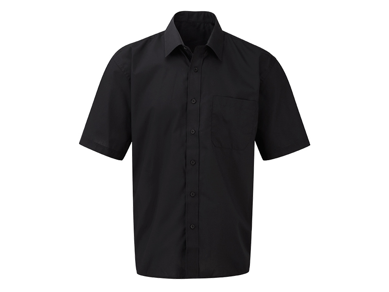 BUSINESS SSL MEN, muška košulja kratkih rukava, crna (black)
