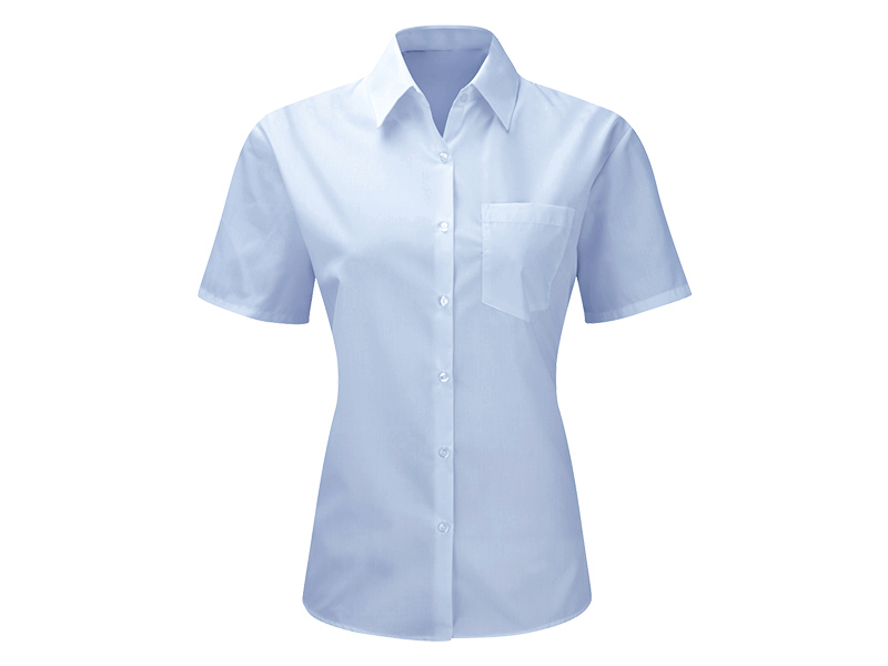 BUSINESS SSL WOMEN, ženska košulja kratkih rukava, svetlo plava (sky blue)