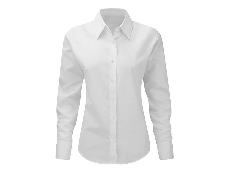 OXFORD LSL WOMEN, ženska košulja dugih rukava, bela (white)