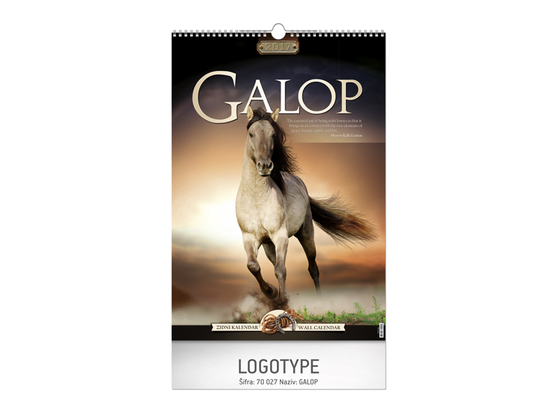 GALOP, zidni kalendar, 7 listova, B3 format