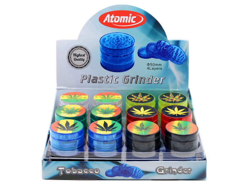 Atomic Plasticna drobilica  Cannabis 50mm, 4 dela i 6 boja