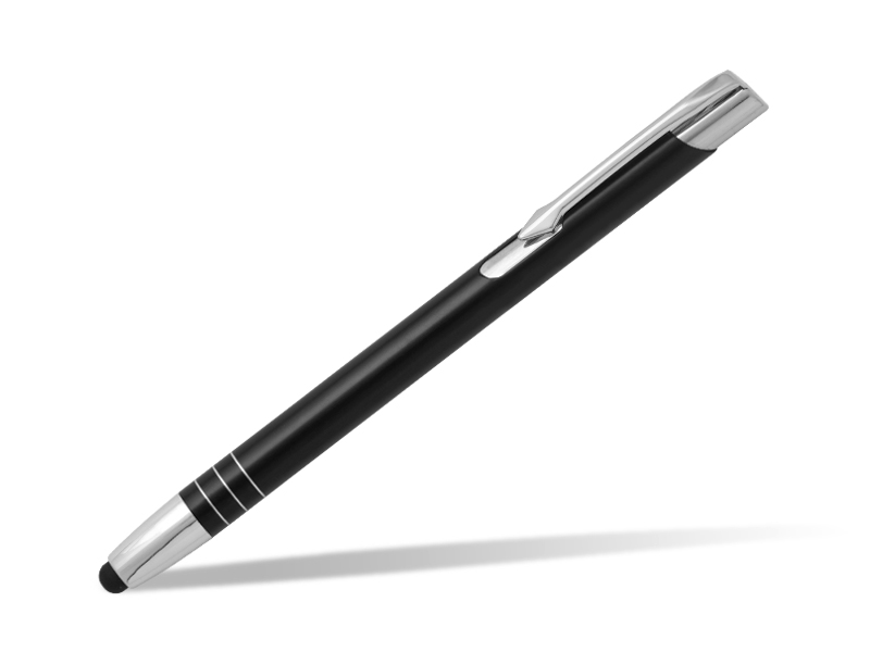 OGGI TOUCH, metalna “touch” hemijska olovka, crna (black)