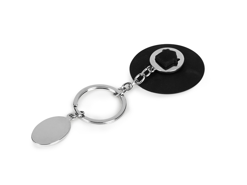 CASA, metalni privezak za ključeve, crni (black)