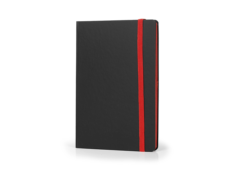 CODE BLACK, notes sa elastičnom trakom dimenzija 14 x 21 cm, crveni (red)