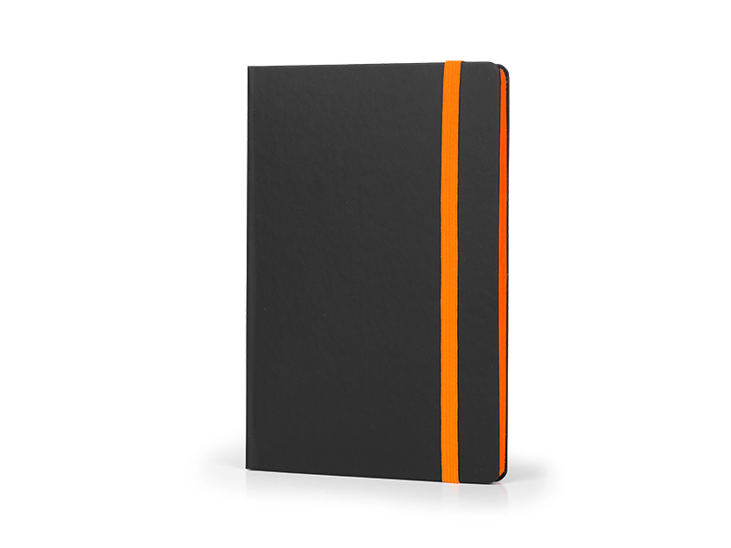 CODE BLACK, notes sa elastičnom trakom dimenzija 14 x 21 cm, narandž. (orange)