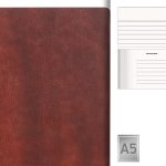 ALAMO, notes dimenzija 21.4 x 15.2 cm, tamno braon (dark brown)