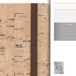 MERLOT, notes sa elastičnom trakom, dimenzija 14.4 x 21.4 cm, braon (brown)