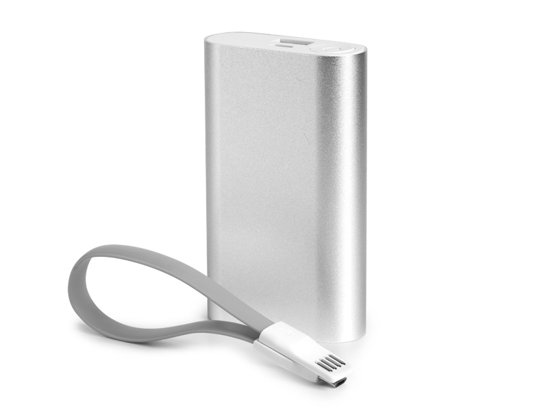 QUARK, pomoćna baterija za mobilne uređaje, srebrna (silver)
