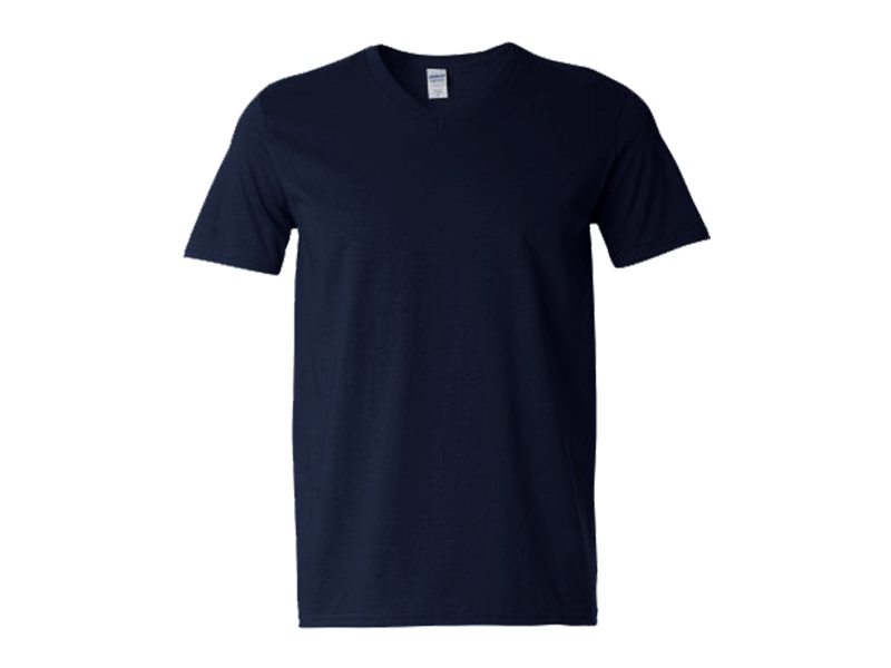 VASCO, majica kratkih rukava, V izrez, tamno plava (navy blue)