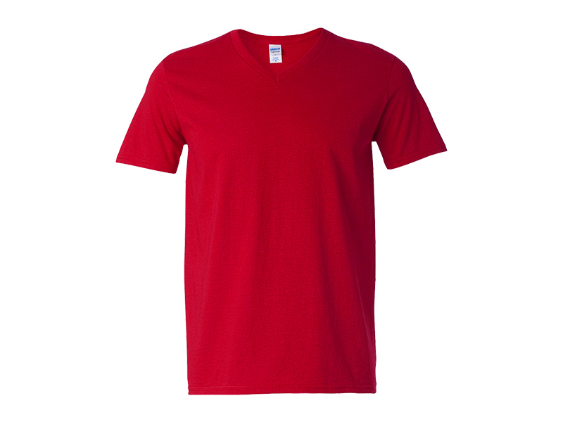 VASCO, majica kratkih rukava, V izrez, crvena (red)