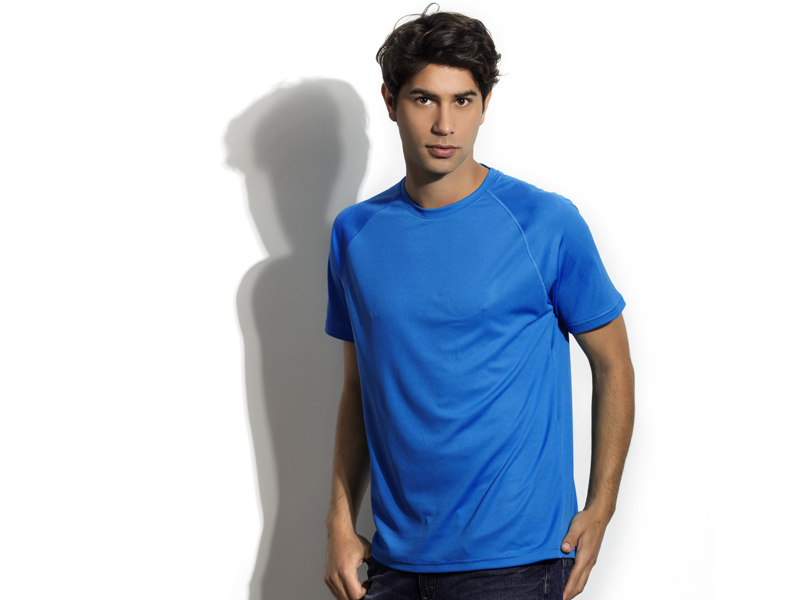 RECORD, sportska majica, raglan kratki rukav, rojal plava (royal blue)