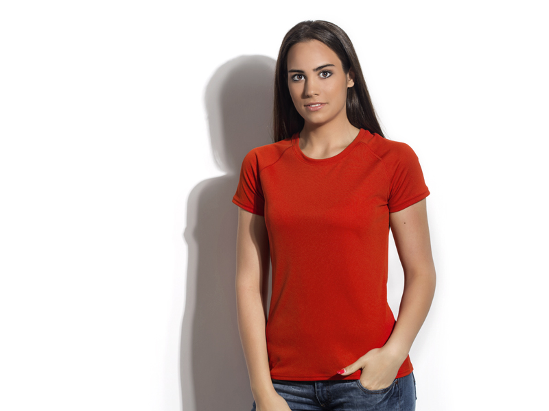 ARENA, ženska sportska majica, raglan kratki rukav, crvena (red)