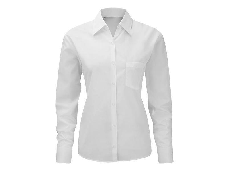 BUSINESS LSL WOMEN, ženska košulja dugih rukava, bela (white)