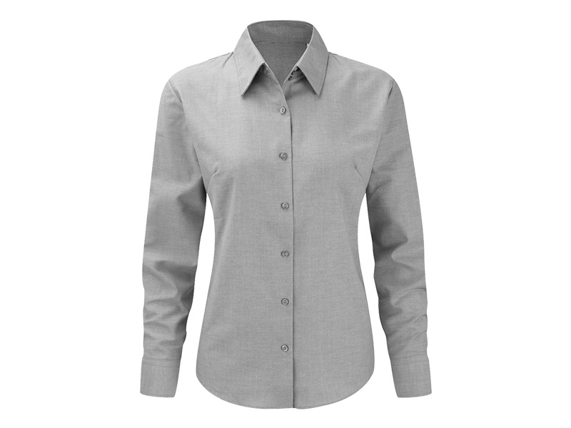 OXFORD LSL WOMEN, ženska košulja dugih rukava, siva (gray)